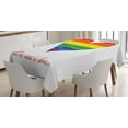 thumbnail image 1 of Ambesonne Inspirational Tablecloth Rectangular Table Cover, We Need Gay Love, 60"x90", Multicolor, 1 of 4
