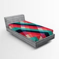 thumbnail image 1 of Ambesonne Irish Fitted Sheet, Celtic Colorful, Twin Size, Multicolor, 1 of 2
