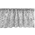 thumbnail image 1 of Ambesonne Irish Window Valance, Royal Floral Curves Tile, 54" X 18", Grey and White, 1 of 3
