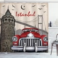 thumbnail image 1 of Ambesonne Istanbul Shower Curtain, Vintage City Scenery, 69"Wx84"L, Multicolor, 1 of 3