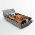 thumbnail image 1 of Ambesonne Italy Fitted Sheet, Venice Canal Cityscape, Twin Size, Multicolor, 1 of 2
