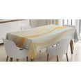 thumbnail image 1 of Ambesonne Ivory Cream Tablecloth Rectangular Table Cover, Wavy Marble Effect, 60"x90", Orange Grey, 1 of 4