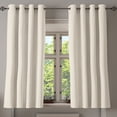 thumbnail image 1 of Ambesonne Ivory Grommet Curtain, Abstract Circular Pattern, 50" x 63", Cream, 1 of 6