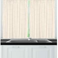 thumbnail image 1 of Ambesonne Ivory Kitchen Curtains, Abstract Circular Pattern, 55"x39", Cream, 1 of 2