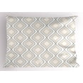thumbnail image 1 of Ambesonne Ivory Pillow Sham, Nostalgic Abstract Wavy, 26" X 20", Beige Tan, 1 of 2