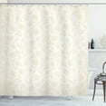 thumbnail image 1 of Ambesonne Ivory Shower Curtain, Baroque Blooms, 69"Wx70"L, Cream, 1 of 3