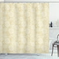 thumbnail image 1 of Ambesonne Ivory Shower Curtain, Science Molecule Motif, 69"Wx84"L, Cream White, 1 of 3