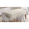 thumbnail image 1 of Ambesonne Ivory Tablecloth Rectangular Table Cover, Abstract Circular Pattern, 52"x70", Cream, 1 of 3