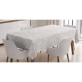 thumbnail image 1 of Ambesonne Ivory Tablecloth Rectangular Table Cover, Spring Blossoms Field, 60"x84", White Beige, 1 of 4