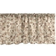 thumbnail image 1 of Ambesonne Ivory Window Valance, Autumn Leaves Branches, 54" X 18", Cream Umber Cocoa, 1 of 3