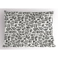 thumbnail image 1 of Ambesonne Ivory and Black Pillow Sham, Hand-drawn Stripes, 26" X 20", Ivory Black, 1 of 2