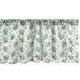 thumbnail image 1 of Ambesonne Ivory and Blue Window Valance, Spring Leaves, 54" X 12", Pale Blue Ivory, 1 of 5