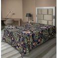 thumbnail image 1 of Ambesonne Jacobean Flat Sheet, Paisley, TwinXL Size, Indigo Multicolor, 1 of 1