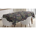 thumbnail image 1 of Ambesonne Jacobean Tablecloth Rectangular Table Cover, Paisley, 60"x90", Indigo Multicolor, 1 of 4