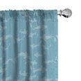 thumbnail image 1 of Ambesonne Japan Curtains, Repetitive Koi Fishes Pattern, Pair of 28"x95", Deep Sky Blue Teal, 1 of 4