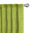 thumbnail image 1 of Ambesonne Japanese Window Curtains, Branch Silhouettes Pattern, Each 28" W x 84" L, Yellow Green Apple Green, 1 of 4
