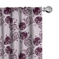 thumbnail image 1 of Ambesonne Japanese Curtains, Sakura Blossom Pattern, Pair of 28"x84", Pale Pink Plum, 1 of 5