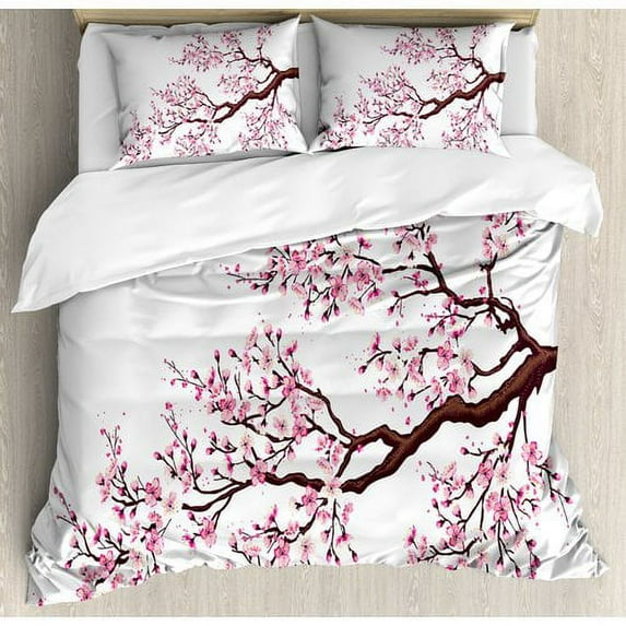 Ambesonne Japanese Duvet Cover Set