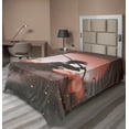 thumbnail image 1 of Ambesonne Japanese Flat Sheet, Samurai Japan, Twin Size, Salmon Umber, 1 of 1
