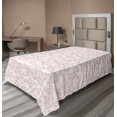 thumbnail image 1 of Ambesonne Japanese Flat Sheet, Spring Cherry Flourish, Twin Size, Coral White, 1 of 1
