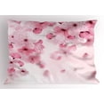 thumbnail image 1 of Ambesonne Japanese Pillow Sham, Eastern Sakura Flowers, 36" X 20", Pale Pink Pale Pink, 1 of 2