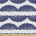 thumbnail image 1 of Ambesonne Japanese Print Fabric by the Yard Upholstery, Fans Art Deco Plot, 10 Yards, Dark Lavender and Indigo, 1 of 5
