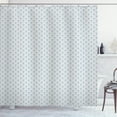 thumbnail image 1 of Ambesonne Japanese Shower Curtain, Far Eastern Fan Motif Art, 69"Wx84"L, Blue Grey and Coconut, 1 of 4