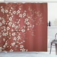 thumbnail image 1 of Ambesonne Japanese Shower Curtain, Sakura Bloom Spring Season, 69"Wx70"L, Pale Rust, 1 of 3