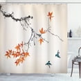 thumbnail image 1 of Ambesonne Japanese Shower Curtain, Sakura Tree Romantic Art, 69"Wx70"L, Dark Peach, 1 of 3