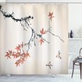 thumbnail image 1 of Ambesonne Japanese Shower Curtain, Sakura Tree Romantic Art, 69"Wx70"L, Pale Cinnamon, 1 of 4