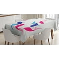 thumbnail image 1 of Ambesonne Japanese Tablecloth Rectangular Table Cover, Fish Yin Yang, 60"x90", Pink Blue, 1 of 4