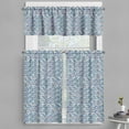 thumbnail image 1 of Ambesonne Japanese Valance & Curtain, Chevron Watercolor Art, 55"x24", Pale Blue Orange, 1 of 6