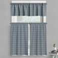 thumbnail image 1 of Ambesonne Japanese Valance & Curtain, Geometric Floral Motif, 55"x24", Charcoal Grey Dark Blue, 1 of 6