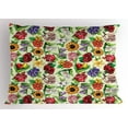 thumbnail image 1 of Ambesonne Jasmine Pillow Sham, Vibrant Color Summer, 36" X 20", Multicolor, 1 of 2