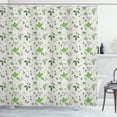 thumbnail image 1 of Ambesonne Jasmine Shower Curtain, Exotic Herbal Tea Leaf, 69"Wx75"L, Sage Green Lime Green, 1 of 3