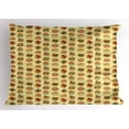thumbnail image 1 of Ambesonne Jazz Music Pillow Sham, Festival Instruments, 26" X 20", Multicolor, 1 of 2