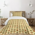 thumbnail image 1 of Ambesonne Jazz Music Quilted Bedspread Set 2 Pcs, Festival Instruments, Twin Size, Multicolor, 1 of 5