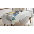 thumbnail image 1 of Ambesonne Jazz Tablecloth Rectangular Table Cover, Entertainment Vivid Art, 60"x84", Purple Yellow, 1 of 4