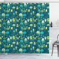 thumbnail image 1 of Ambesonne Jellyfish Shower Curtain, Funny Sea Creatures, 69"Wx84"L, Multicolor, 1 of 3