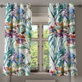 thumbnail image 1 of Ambesonne Jungle Boho Grommet Curtain, Aquarelle Forest Scene, 50"x60", Eggshell Seafoam Indigo, 1 of 1