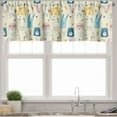 thumbnail image 1 of Ambesonne Jungle Cartoon Window Valance, Funny Animals, 54" X 18", Cream Multicolor, 1 of 5