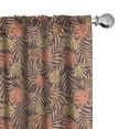 thumbnail image 1 of Ambesonne Jungle Curtains, Tropical Palm Foliage, Pair of 28"x84", Multicolor, 1 of 5