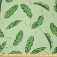 thumbnail image 1 of Ambesonne Jungle Fabric by the Yard Microfiber, Oceanic Climate Palms, 2 Yards, Fern and Pale Green, 1 of 2