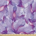 thumbnail image 1 of Ambesonne Jungle Floral Fabric by the Yard Upholstery, Modern Boho Violets, 2 Yards, Pale Lavender and Pastel Pink, 1 of 5
