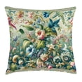 thumbnail image 1 of Ambesonne Jungle Floral Throw Pillow Cushion Cover, Medieval Style Bloom, 20" X 20", Green Multicolor, 1 of 2