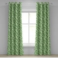 thumbnail image 1 of Ambesonne Jungle Grommet Curtain, Oceanic Climate Palms, 50" x 84", Fern and Pale Green, 1 of 6