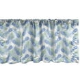 thumbnail image 1 of Ambesonne Jungle Leaves Window Valance, Pineapples Pastel, 54" X 18", Purpleblue Almond Green, 1 of 3