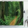 thumbnail image 1 of Ambesonne Jungle Shower Curtain, Nature Call Park Design, 69"Wx75"L, Green, 1 of 5