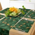 thumbnail image 1 of Ambesonne Jungle Table Runner & Placemats, Tropical Rainforest, Placemat 4 pcs + Runner 16"x72", Green and Multicolor, 1 of 2