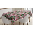 thumbnail image 1 of Ambesonne Jungle Tablecloth Rectangular Table Cover, Hawaiian Spring Blossoms, 60"x90", Multicolor, 1 of 4